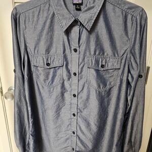 Patagonia Men's Casual Gray Button Down Shirt